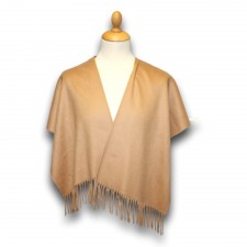 Lona Scott Childrens 100% Cashmere Mini Ruana in Camel