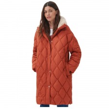 Barbour Ladies Samphire Quilted Jacket in Spiced Pumpkin