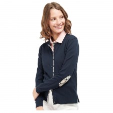 Barbour Bredon Cardigan in Navy & Indigo Tartan