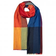 Lochcarron Allie Essil Ruby Merino, Silk and Cashmere Luxury Scarf