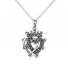Hamilton & Young Outlander Inspired Silver Heart Pendant Je Suis Prest