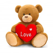 Keel Toys 70cm Brown Henry Bear With Heart
