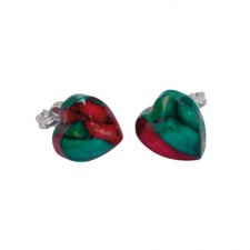 Heathergems Heart Stud Earrings