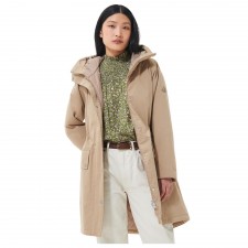 Barbour Ladies Mersea Waterproof Jacket in Light Trench