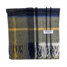 Lona Scott 100% Cashmere Scarf in Country Check Tartan