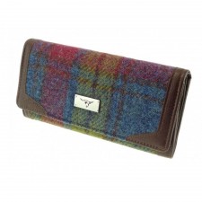 Harris Tweed 'Bute' Purse In Multicolour Tartan