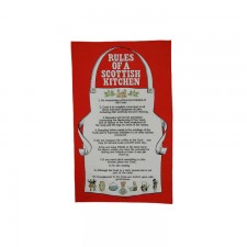 Glen Appin Rules of a Scottish Kitchen Tea Towel 100% Cotton