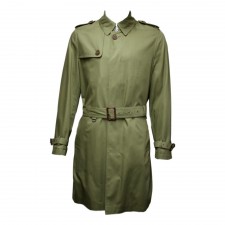 Daks Mens Neal Trench Coat in Olive