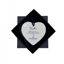 Gretna Green Together They Built A Life They Loved Hanging Stone Heart Decoration