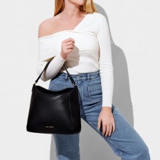 Katie Loxton Heidi Shoulder Bag In Black