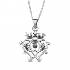 Hamilton & Young Scottish Luckenbooth Silver Pendant