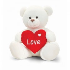 Keel Toys 70cm Cream Henry Bear With Heart