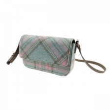 Abraham Moon 'Ellen' Tweed Mini Bag in Aqua Pink