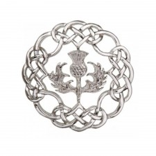Art Pewter Triage Ban Brooch