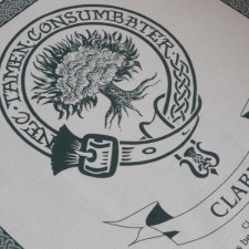 Clark Clan Crest Tea Towel