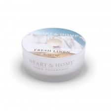 Heart and Home Fresh Linen Scent Candle Cup