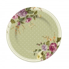 Katie Alice Highland Fling Green Spot Floral Side Plate