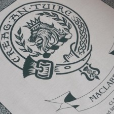 MacLaren Clan Crest Tea Towel