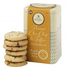 Island Bakery Peanut & Chocolate Chip Toffee Shortbread Tin 215g