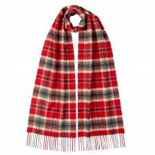 Johnston's of Elgin Maclean of Duart Tartan Cashmere Scarf