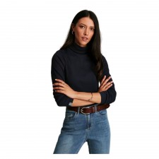 Joules Ladies Clarissa Roll Neck Jersey Top in French Navy UK 16