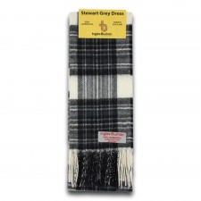 Grey Dress Stewart Clan Tartan Scarf