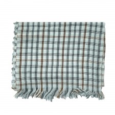 Daks Diego White Grey And Tan Cashmere And Silk Stole