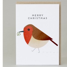 Hole in my Pocket Walking Robin Christmas Card