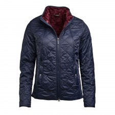 Barbour Ladies Backstay Quilted Jacket in Navy and Bordeaux UK 8