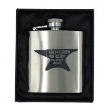 Gretna Green Anvil 3oz Stainless Steel Hip Flask