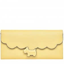 Radley Crest Scallop Large Flapover Matinee Purse In Colour Butter