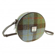 Harris Tweed Bannock Small Round Bag in Macleod Tartan