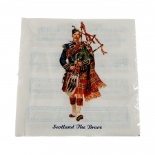 Scottish Piper Napkins (Paper) Pack of 20
