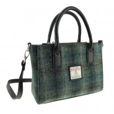 Harris Tweed 'Brora' Small Tote Bag In Moss Green