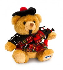 Keel Toys Scottish Piper Bear 15cm