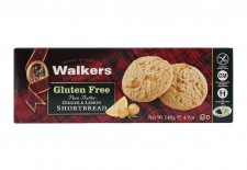 Walkers Gluten Free Ginger and Lemon Shortbread 140g