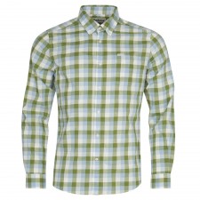 Barbour Wardlow Tailored Shirt In Olive UK S