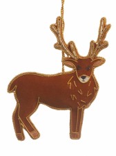Majestic Scottish Stag Christmas Tree Decoration