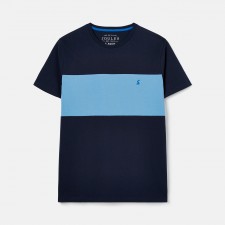 Joules Mens Colourblock T-Shirt in Blue