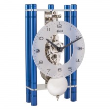 Hermle Lakin Triangular Table Clock in Blue