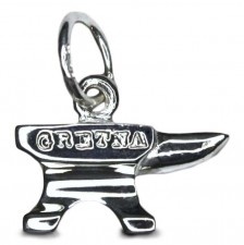 Gretna Green Anvil Charm in Silver