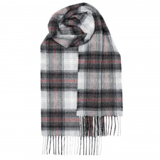 Lochcarron Graphite Tartan Cashmere Scarf