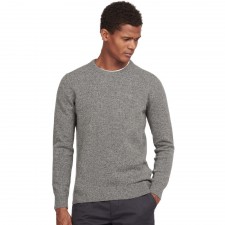 Barbour Mens Tisbury Crew Neck Sweater in Grey
