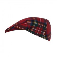 Mens Royal Stewart Tartan Flat Cap