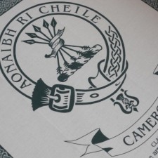 Cameron Clan Crest Tea Towel