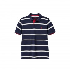 Joules Mens Filbert Striped Polo in Navy Stripe UK S