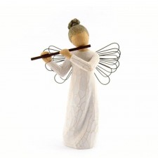 Willow Tree Angel of Harmony 26083 Flute Playing Angel Figurine