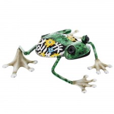 Country Living Hand Painted Metal Frog Ornament