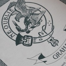 Graham Clan Crest Tea Towel