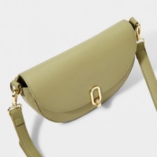 Katie Loxton Quinn Mini Saddle Bag In Olive